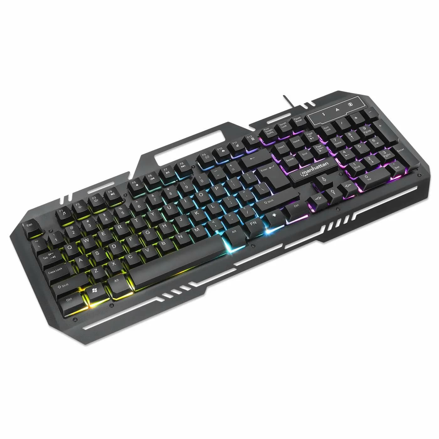 Manhattan Teclado Gaming LED con pánel metálico para celular 12 teclas 2