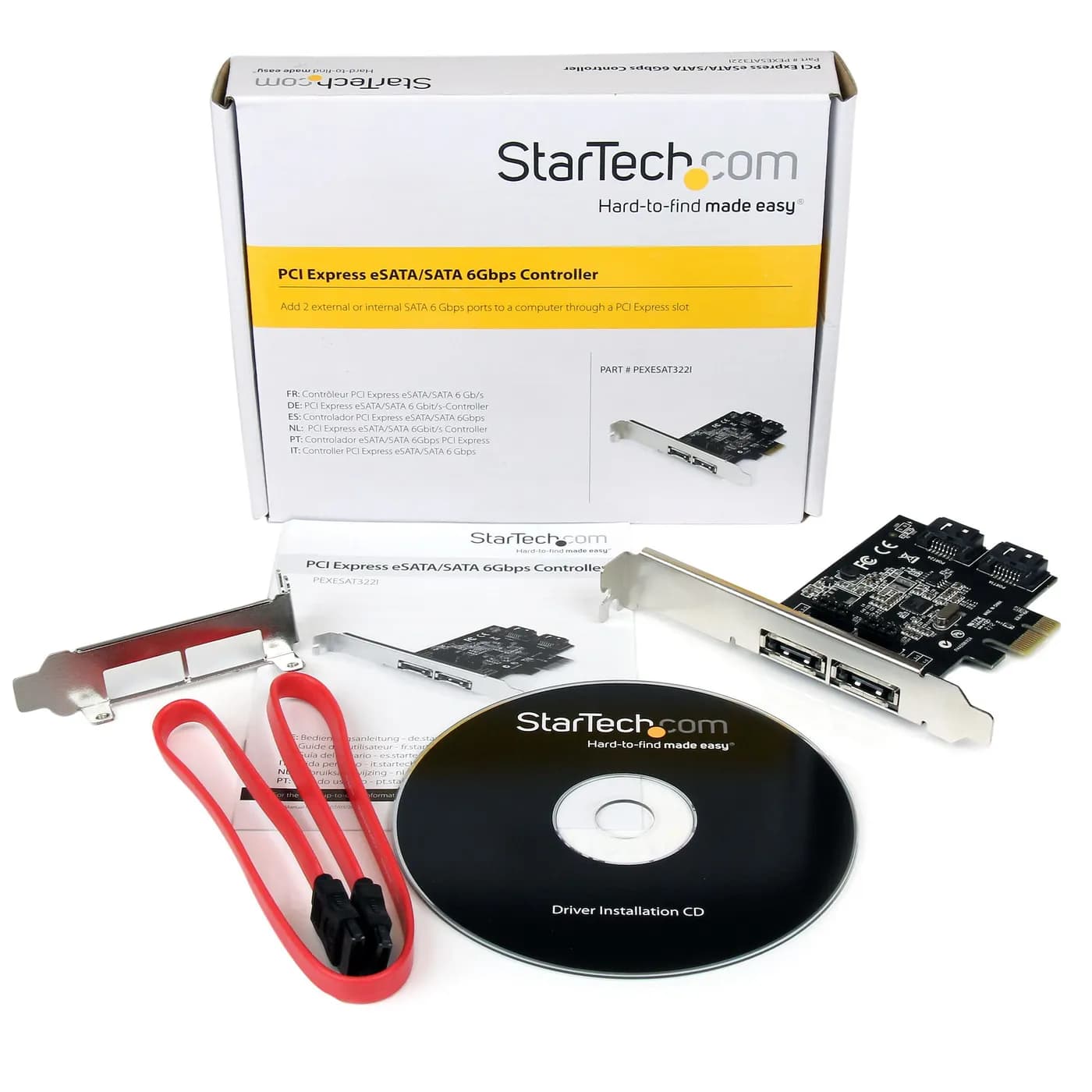 StarTech.com Tarjeta Adaptadora Controladora PCI Express PCI-E 2 Puert 5