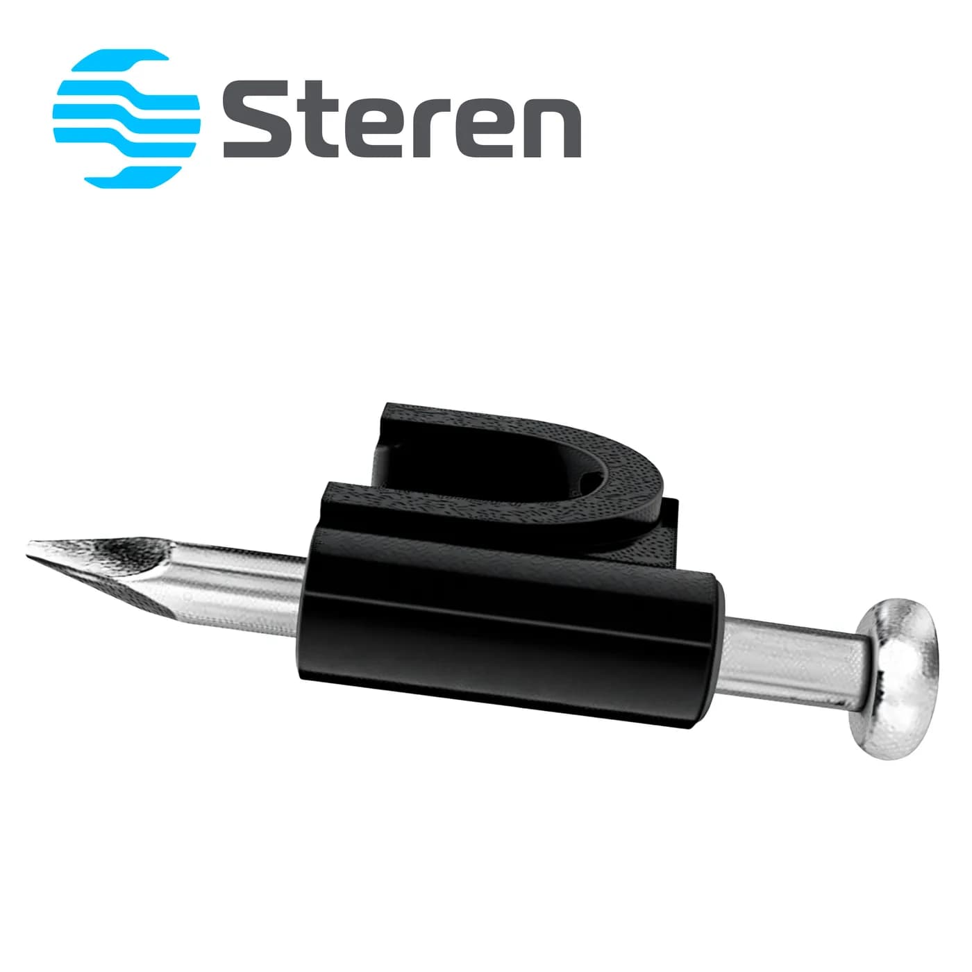 GRAPAS DE PLASTICO STEREN GRA-955N BOLSA CON 50 PZS C/U COLOR NEGRO ID 4