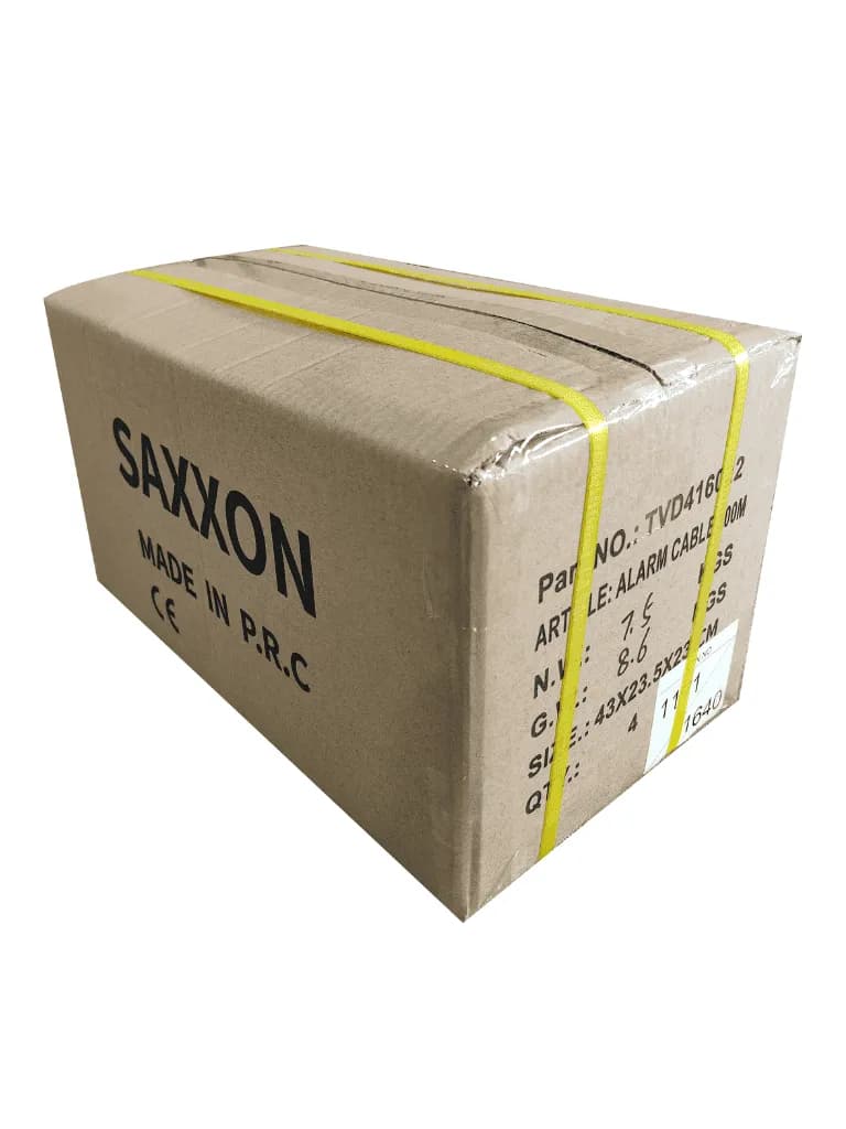 SAXXON OWAC4100J - Cable de alarma / 4 Conductores / CCA/ Calibre 22   4