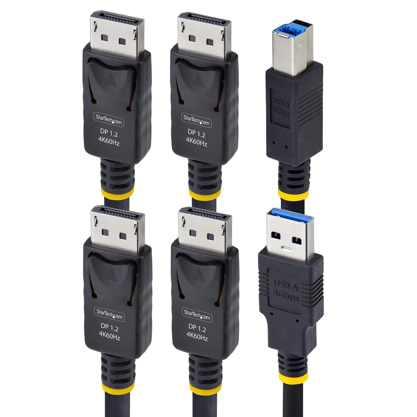 StarTech.com Cable KVM DisplayPort de Doble Pantalla con USB 5Gbps de  3