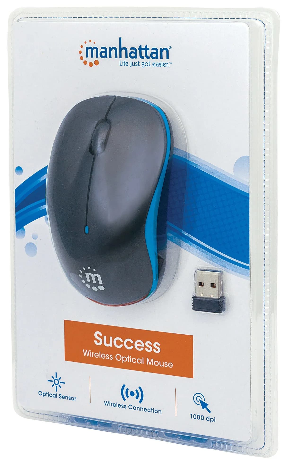 Manhattan Ratón óptico inalámbrico Success 6