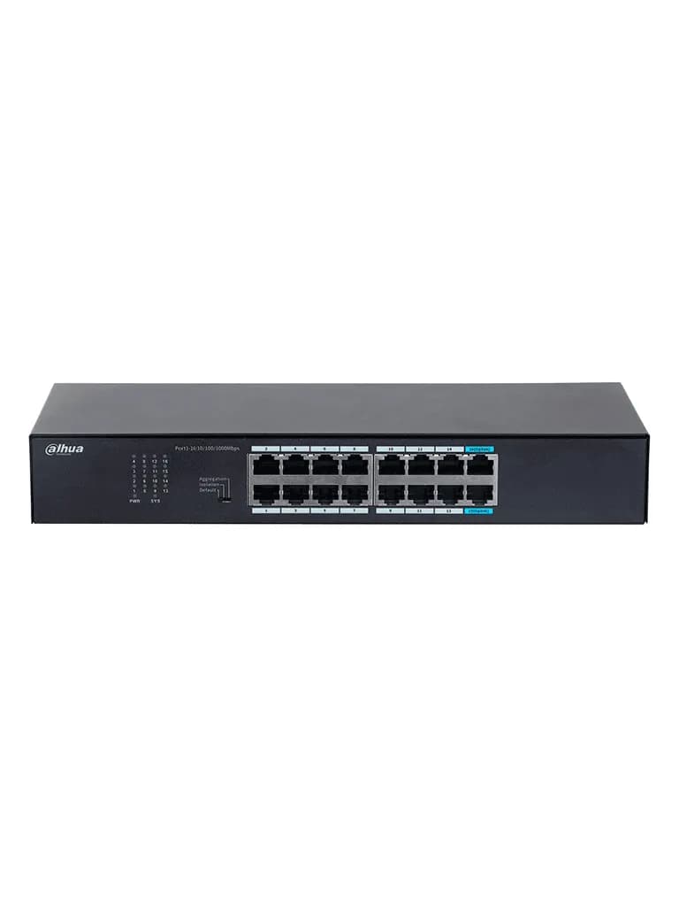 DAHUA DH-S3016-16GT- Switch Gigabit de 16 Puertos No Administrable de  2
