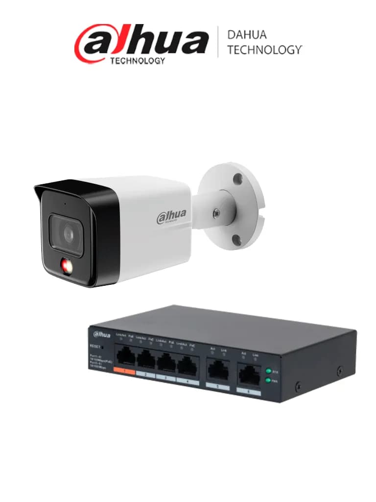 Dahua PFS3005-5GT/IPC-HFW1839TC-A-IL