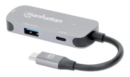 Manhattan Docking Station USB-C a HDMI, 3 en 1 con suministro de energ 5