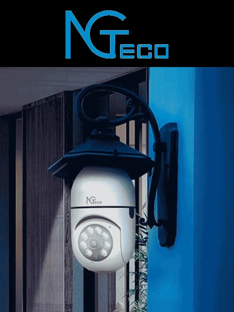 NGTECO NGSH01C2IN - Cámara Inteligente WiFi / 3MP / Visión PTZ 355° /  3