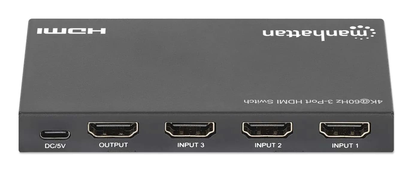 Manhattan Alterna entre tres entradas HDMI en una salida HDMI (3x1), 4 8