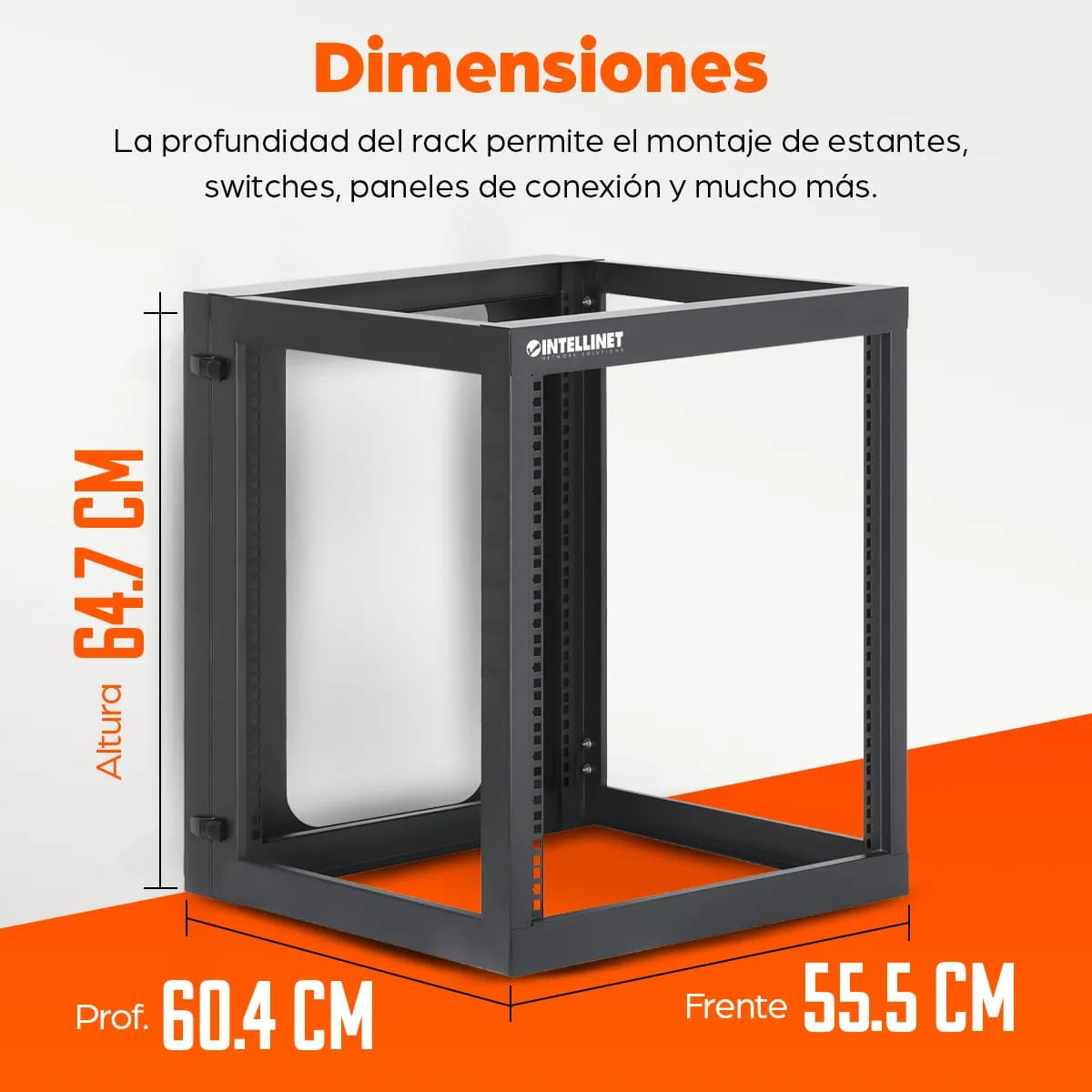 Intellinet 716055 accesorio para rack Estructura de rack 9