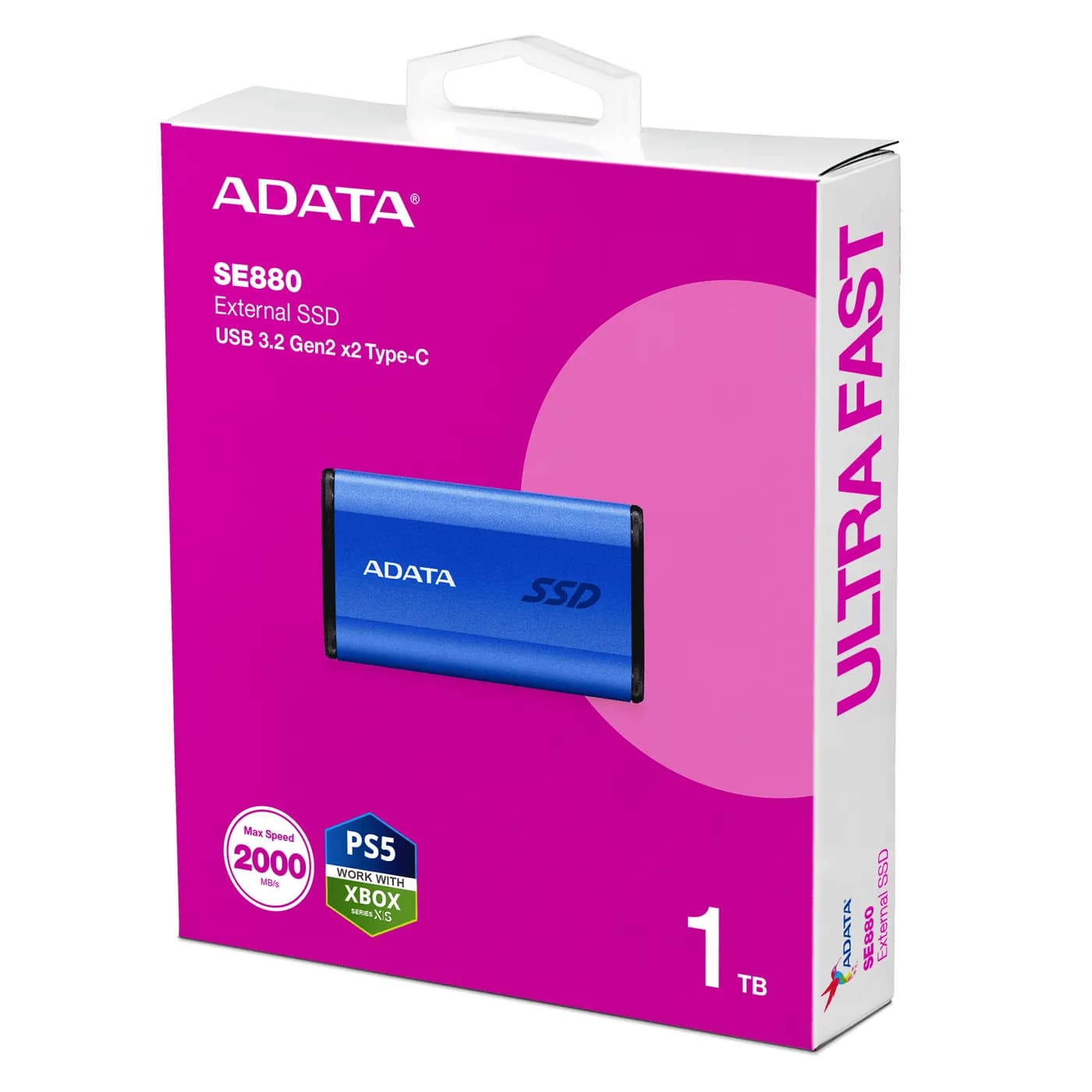 ADATA SE880 1 TB USB Tipo C 3.2 Gen 2 (3.1 Gen 2) Azul 6