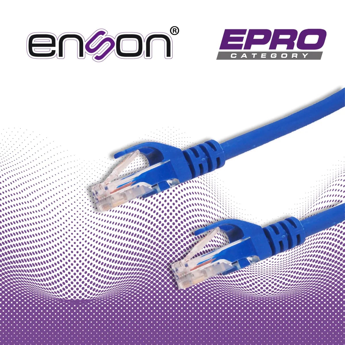 PATCHCORD UTP ENSON P6012L CAT6 120CM AZUL SERIE EPRO 100-II 100 POR C 5
