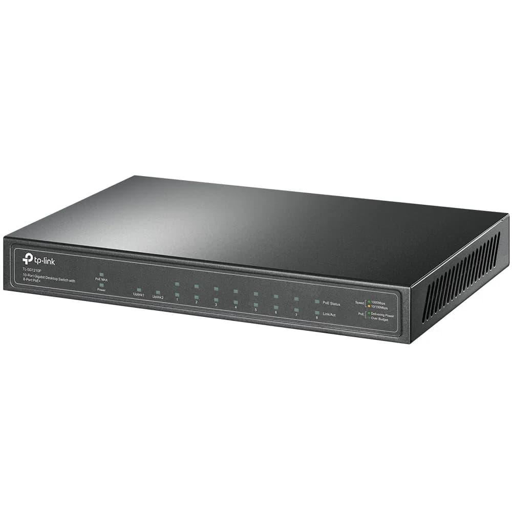 Switch PoE+ / 8 Puertos Gigabit PoE+ / 1 Puerto Gigabit Uplink / 1 Pue 3