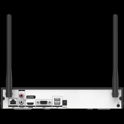 NVR IP / 4 Canales / 8 Megapixel (4K) / 1 Bahía HDD hasta 8 TB / Wi-Fi 3