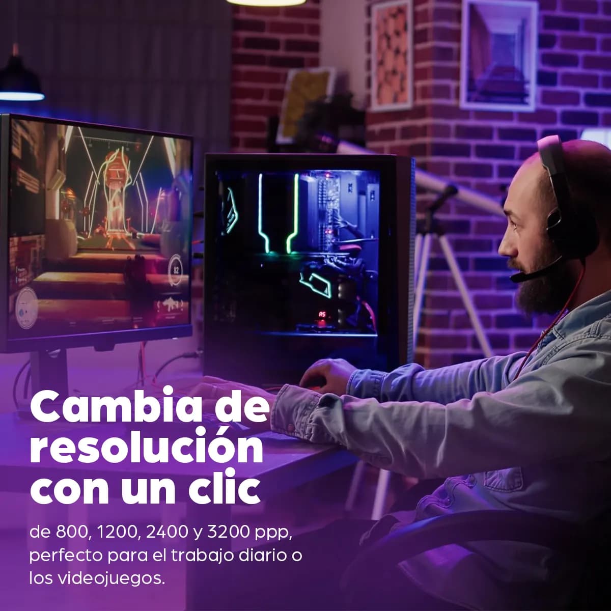 Manhattan Mouse óptico Gaming LED con cable 9