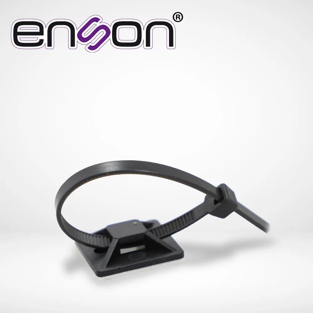 BASE PORTA CINCHO DE NYLON ENSON ENS-AG19 DE 25 X 25MM AUTOADHERIBLE B 3