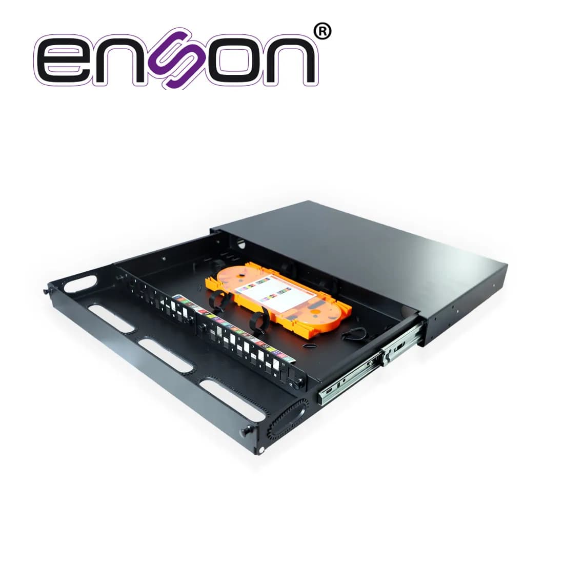 CAJA DE DISTRIBUIDOR DE FIBRA OPTICA ENSON ENS-MDF8003 PARA DOS MODULO 2