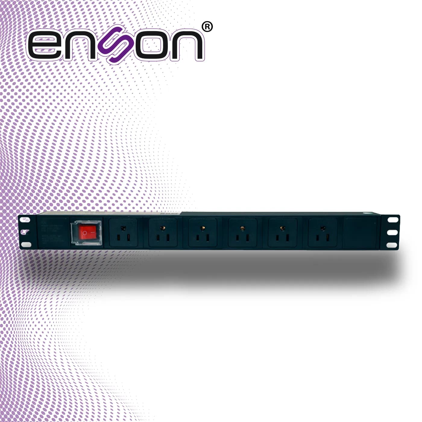 BARRA MULTICONTACTOS PDU ENSON ENS-PDU6 HORIZONTAL 1UR BOTON DE ENCEND 4