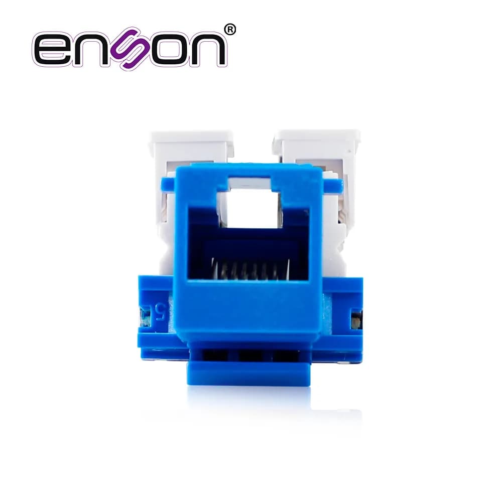 CONECTOR JACK ENSON ENS-JC5BL CAT5E COLOR AZUL A 90 GRADOS PONCHADO CO 2