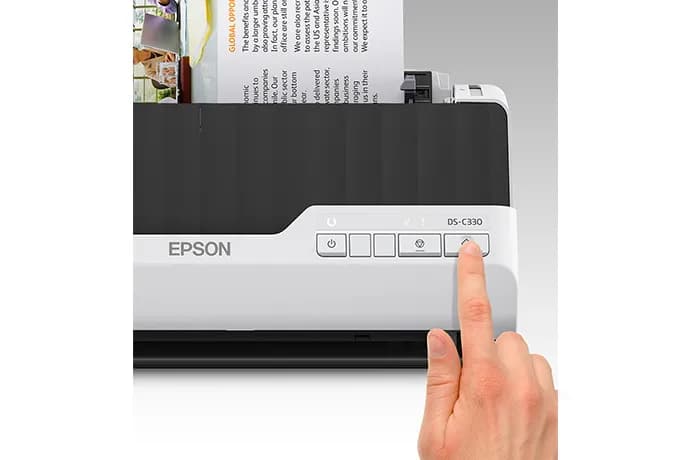 Epson DS-C330 Escáner alimentado con hojas Negro, Gris 8