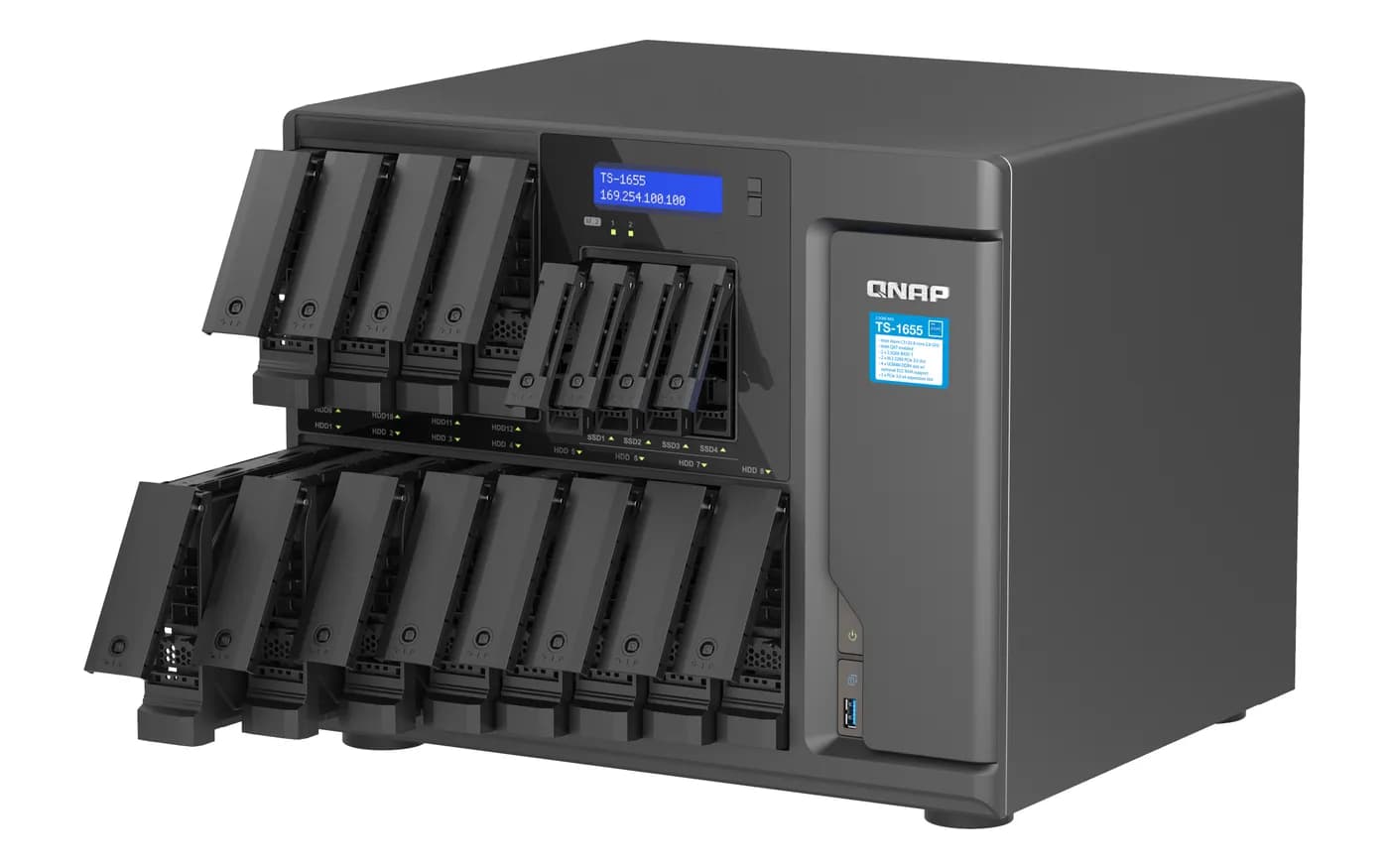 QNAP TS-1655 NAS Tower Intel Atom® C5125 8 GB DDR4 0 TB QNAP Turbo Sys 2