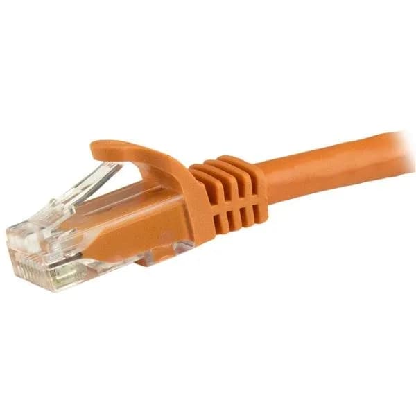 StarTech.com Cable de 1m Naranja de Red Gigabit Cat6 Ethernet RJ45 sin 2