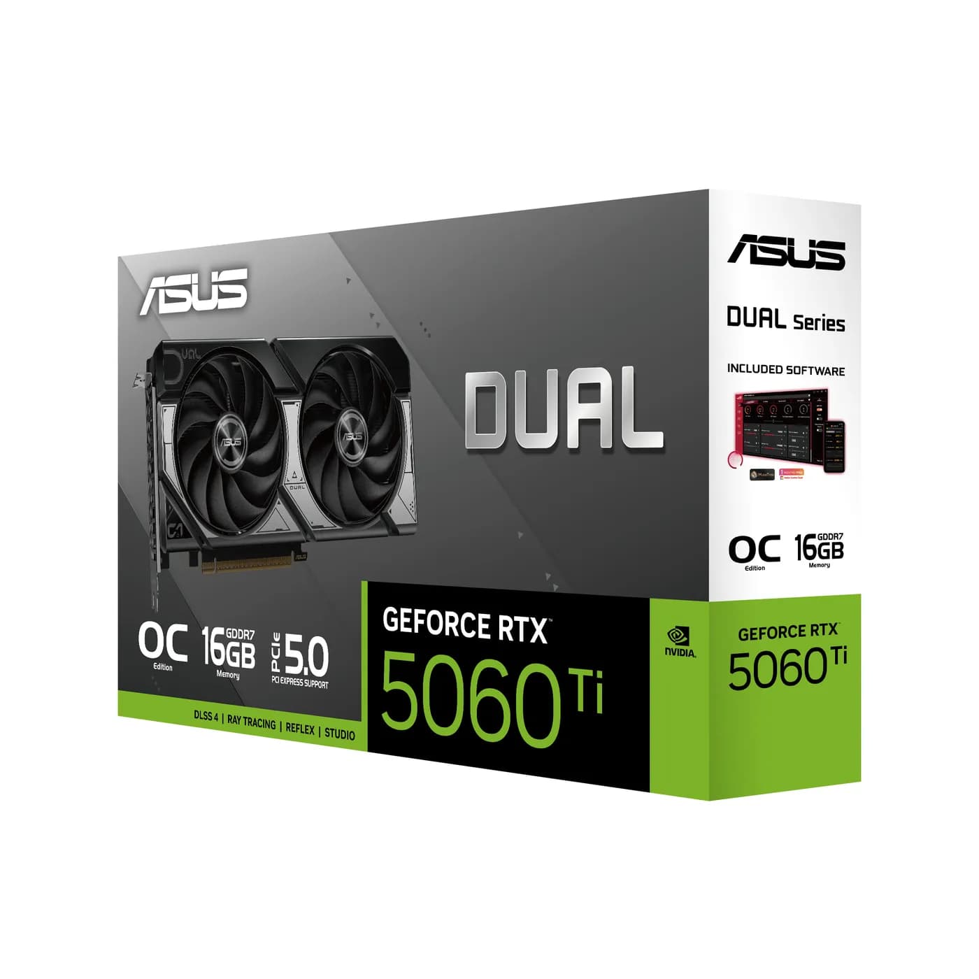ASUS Dual -RTX5060TI-O16G NVIDIA GeForce RTX 5060 Ti 16 GB GDDR7 15