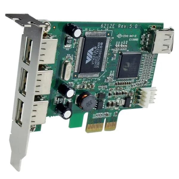 StarTech.com Adaptador Tarjeta PCI Express Perfil Bajo USB 2.0 Alta Ve 2