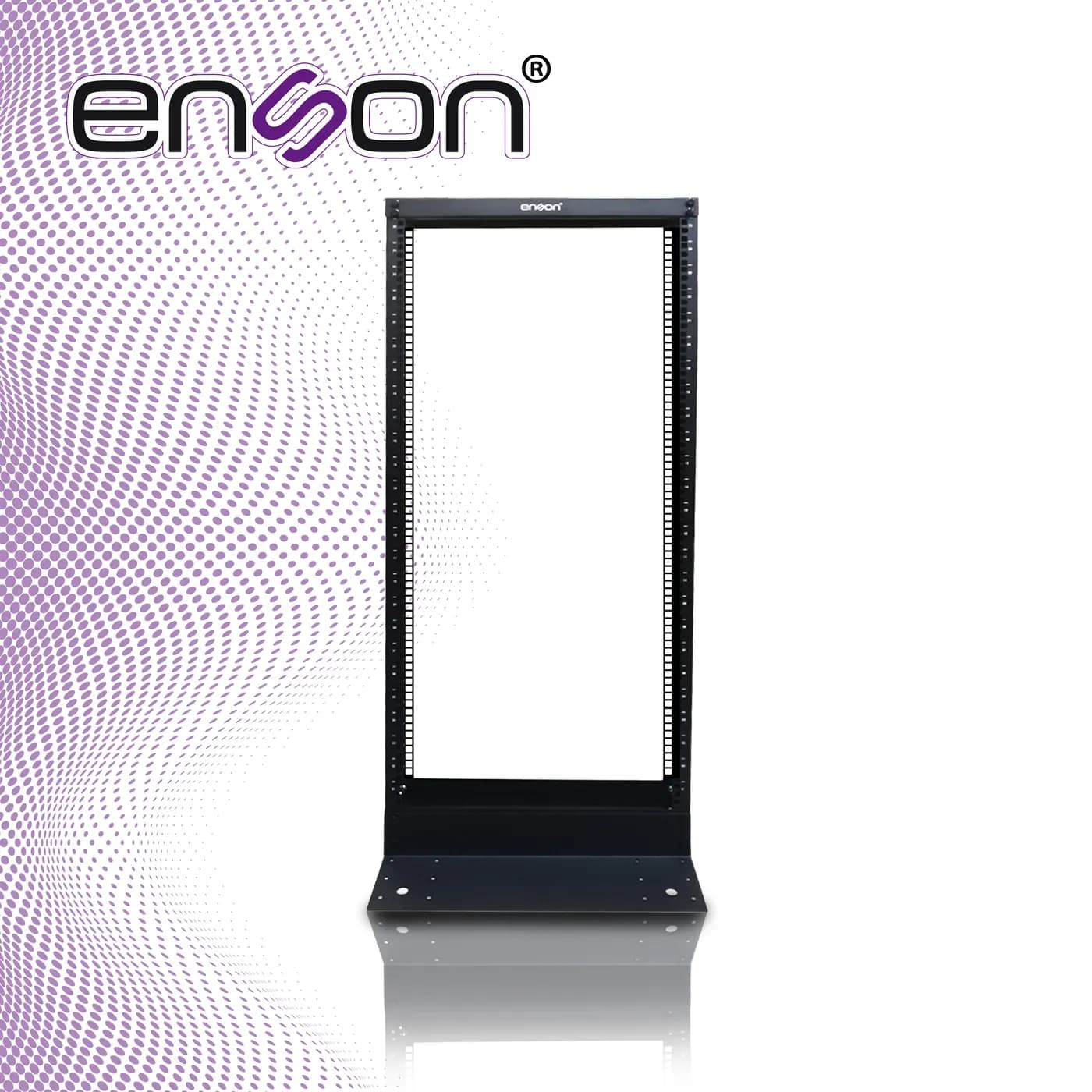 RACK VERTICAL ENSON ENS-RACK248 DE 25UR DOS POSTES EMPOTRABLE IDEAL PA 4