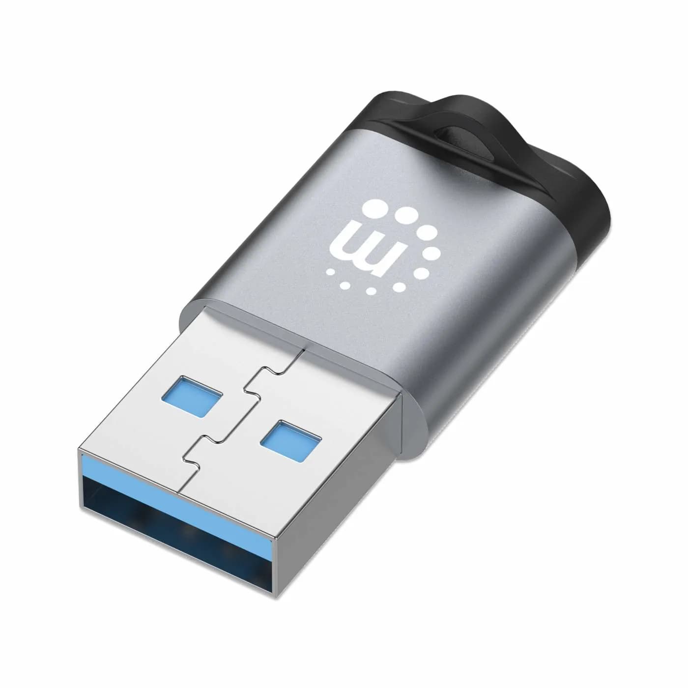 Manhattan 356305 cambiadores de género de cables USB-A USB-C Negro, Gr 2