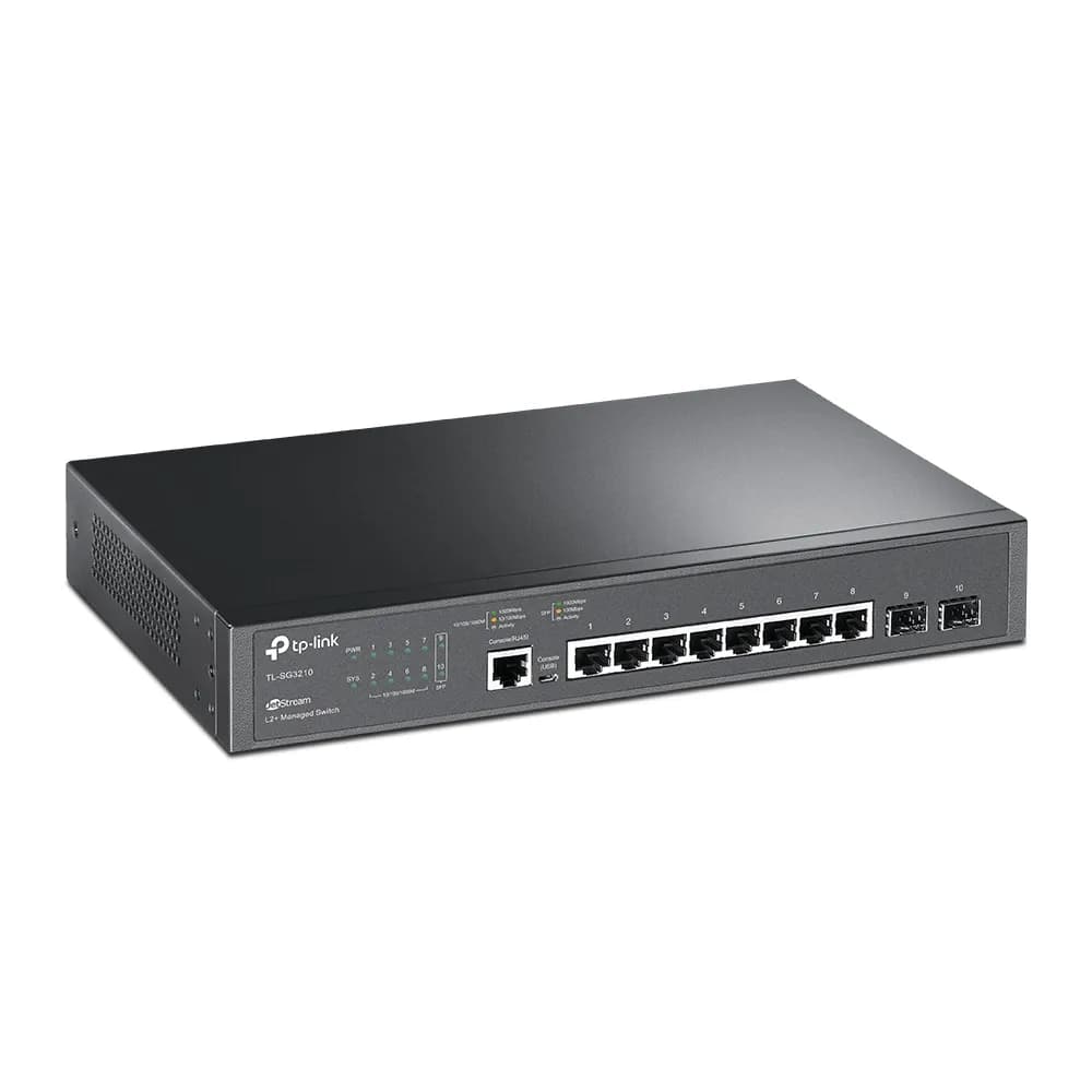 Switch Gigabit Administrable / 8 Puertos RJ45 + 2 SFP / 20 Gbps / SDN  2