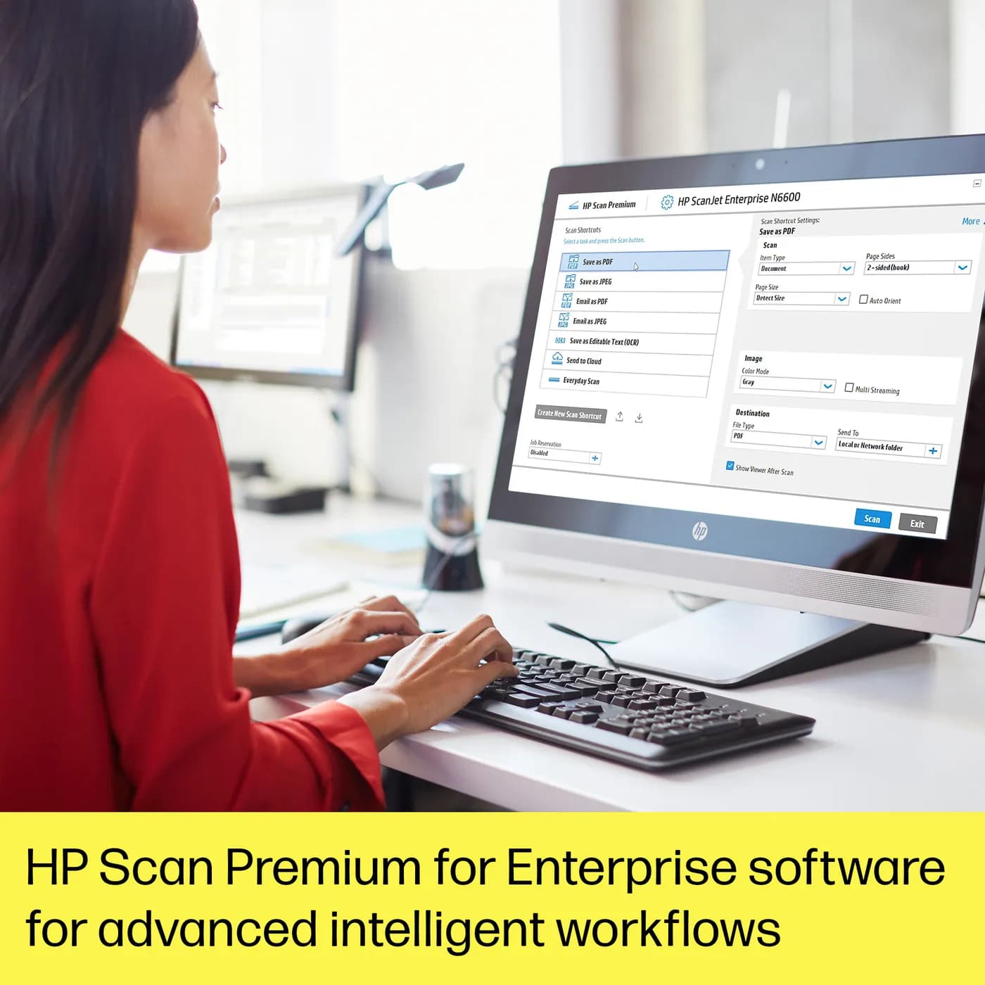 HP ScanJet Enterprise Flow N6600 fnw1 Escáner de cama plana 1200 x 120 5