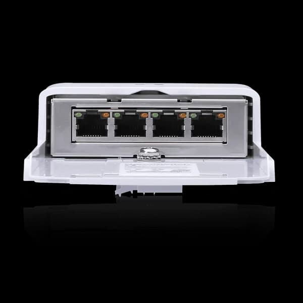 UBIQUITI N-SW - Switch Nano Gigabit PoE para exteriores con 1 puerto P 4