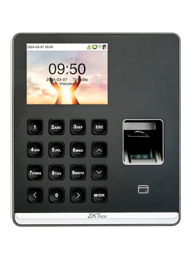 Terminal de Asistencia / Huella Digital y RFID / 500 Usuarios / Pantal 3