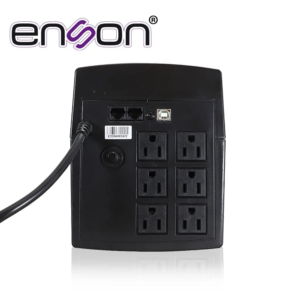 NO BREAK UPS ENSON ENS-EA2150 1500VA/900W 6 CONTACTOS CON BATERIA DE R 4