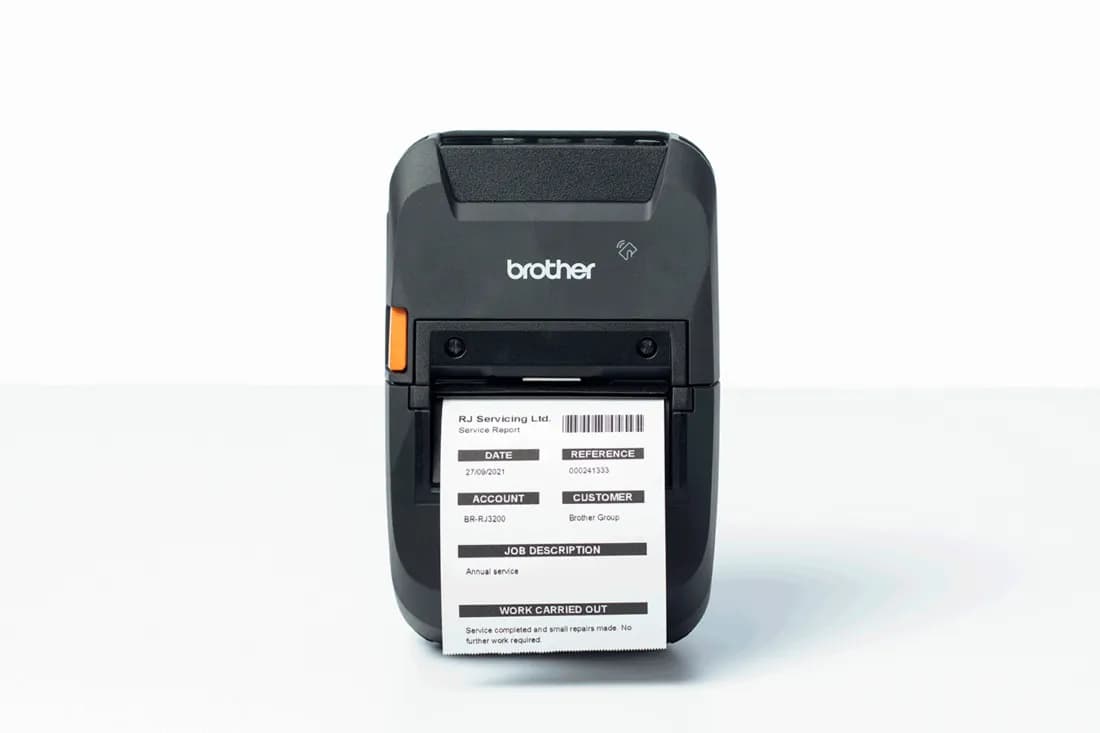 Brother RJ3250WBL impresora de etiquetas Térmica directa 203 x 203 DPI 5