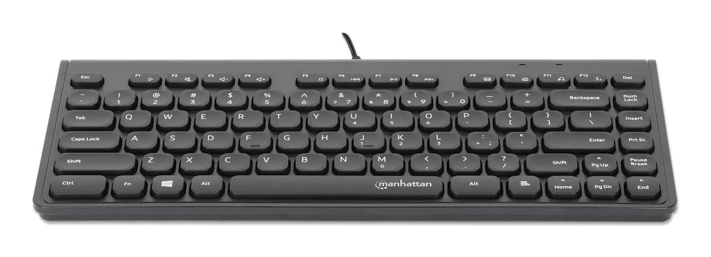Manhattan 180702 teclado Oficina USB QWERTY Negro 2