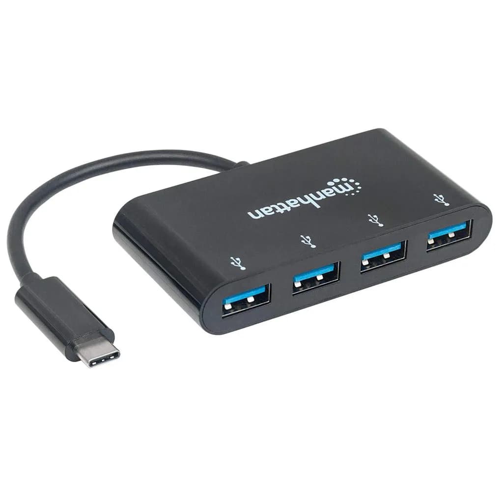 Manhattan Hub USB-C 3.2 Gen 1 con 4 puertos USB-A 2