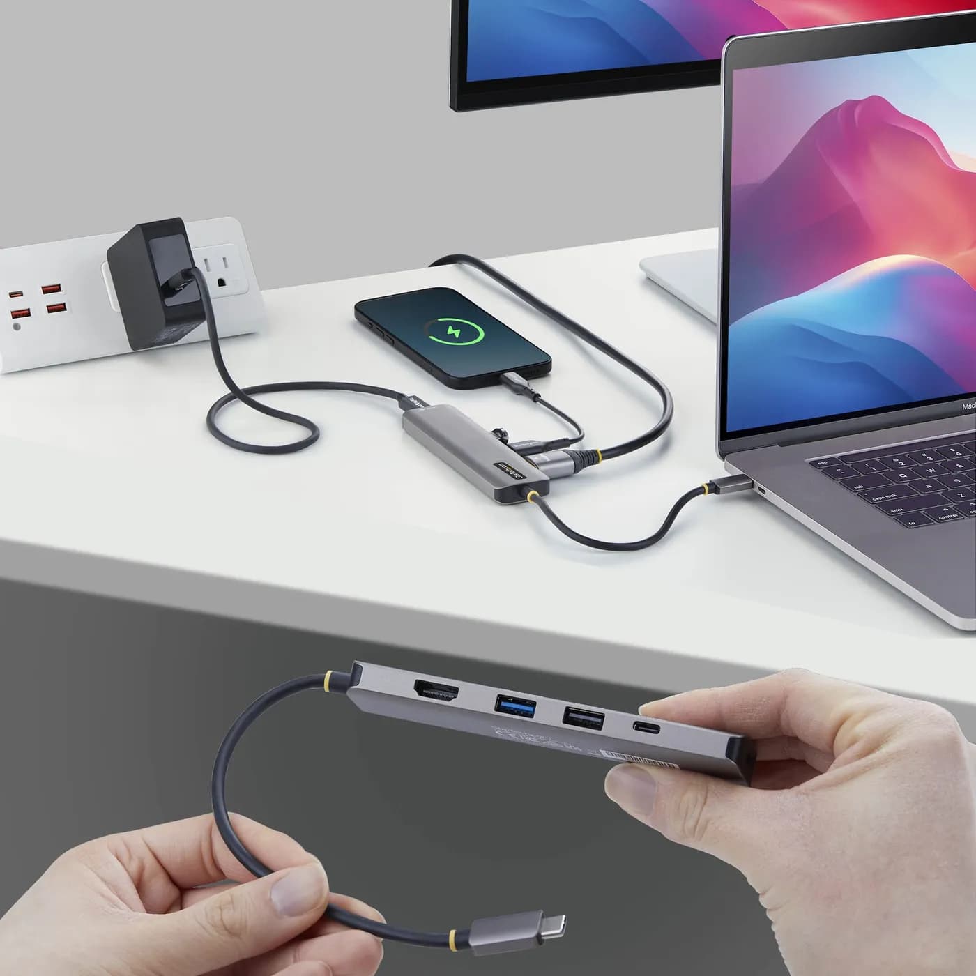 StarTech.com Mini Dock USB-C A HDMI - Adaptador Multipuertos Tipo C -  3
