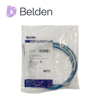 PATCH CORD UTP CAT6A BELDEN CA21106007 / INTERIOR / AZUL / 4 PARES / 2 3