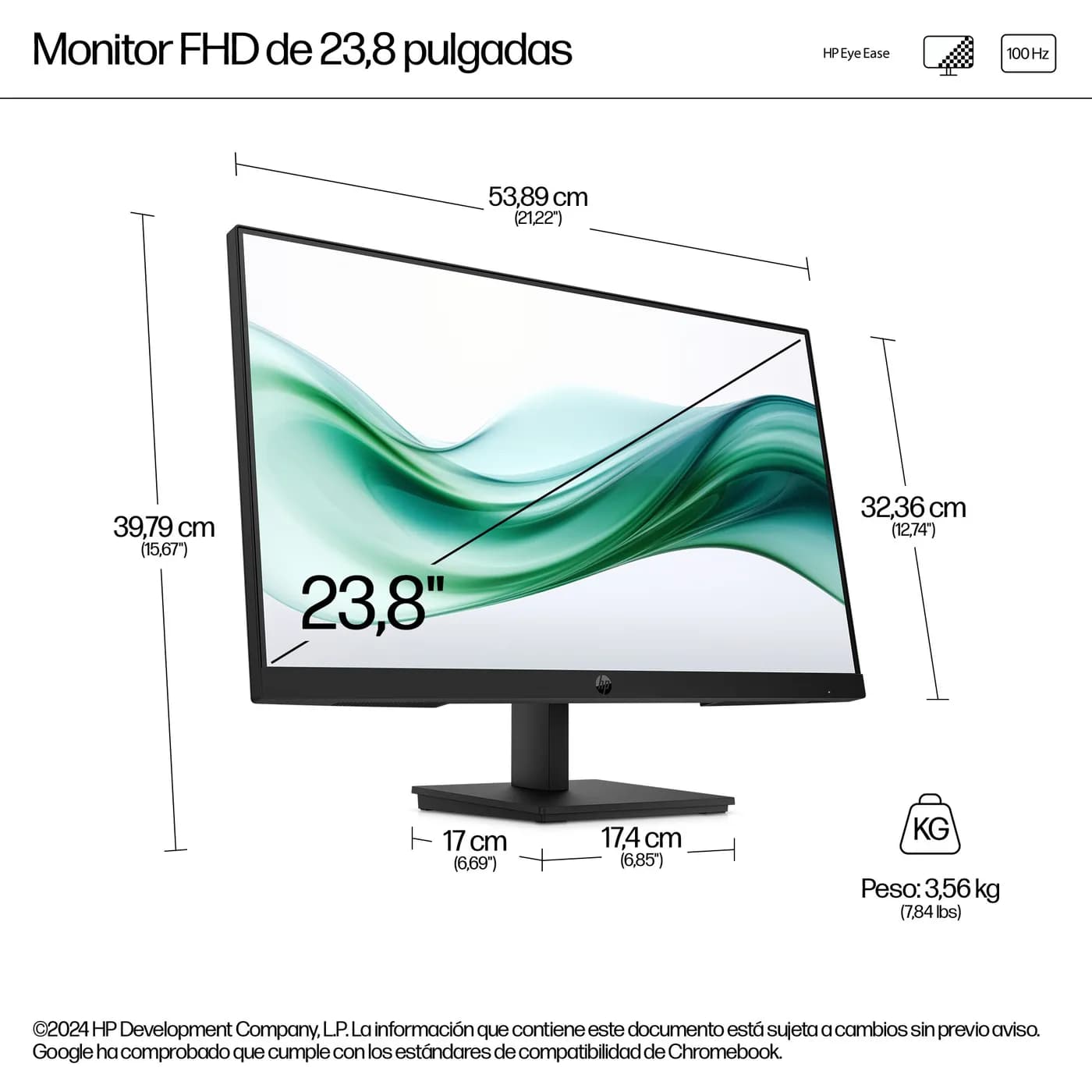 HP Series 3 Pro Monitor FHD de la serie 3 Pro de 23,8" - 324pv 3
