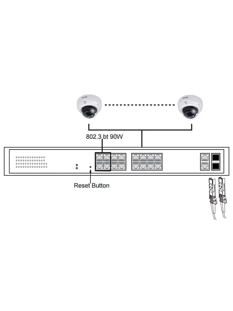 VIVOTEK AW-GEL-205A-260 - Switch PoE 20 puertos Administrable Lite, 16 2