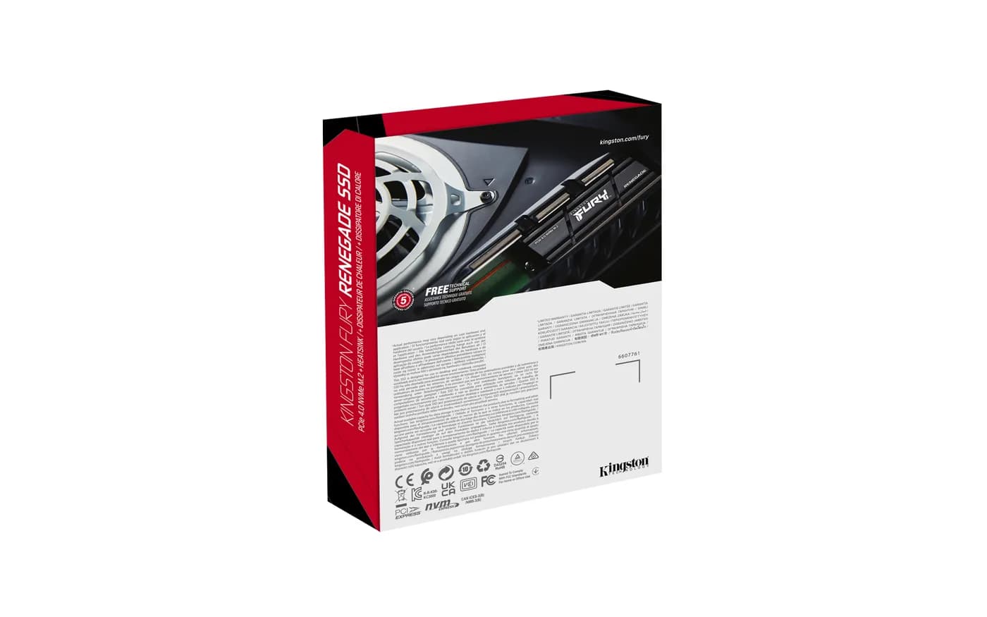Kingston Technology FURY Renegade 4 TB M.2 PCI Express 4.0 NVMe 3D TLC 5