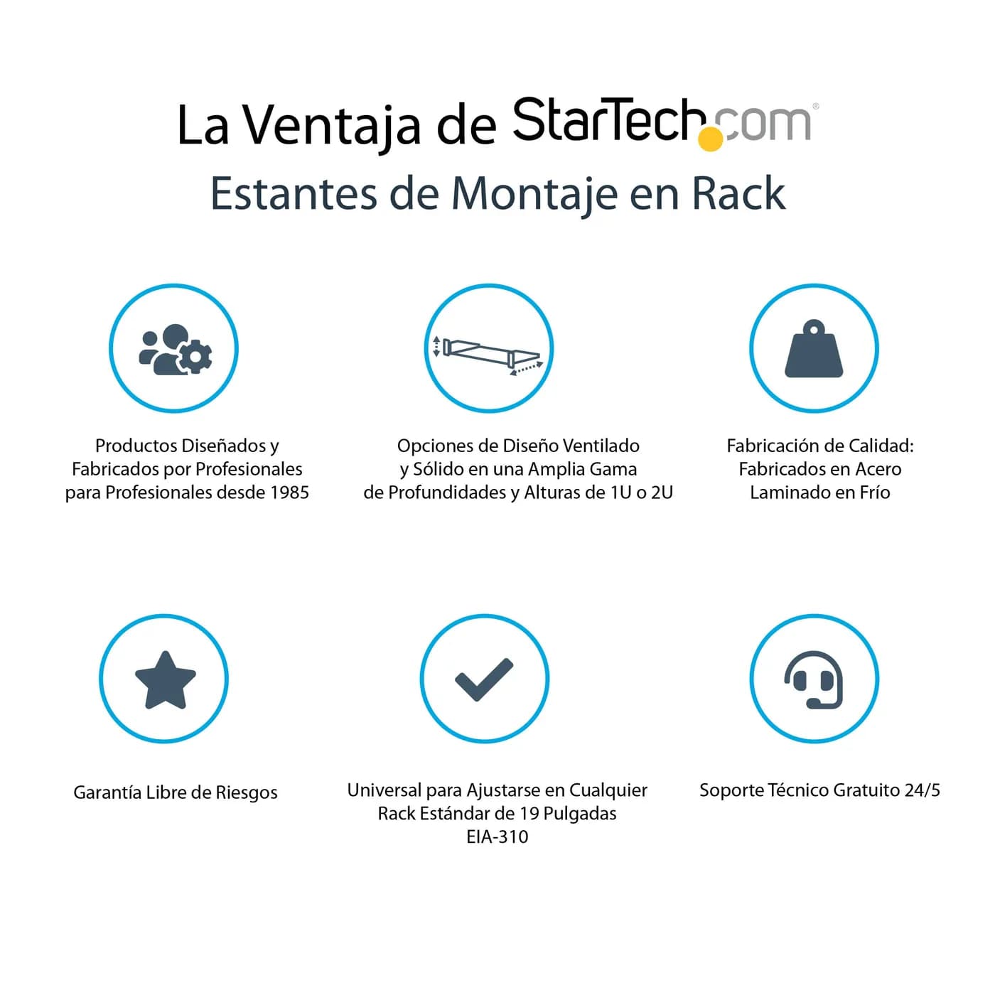 StarTech.com Charola Fija Cantilever Ventilada para Gabinete Rack de S 4