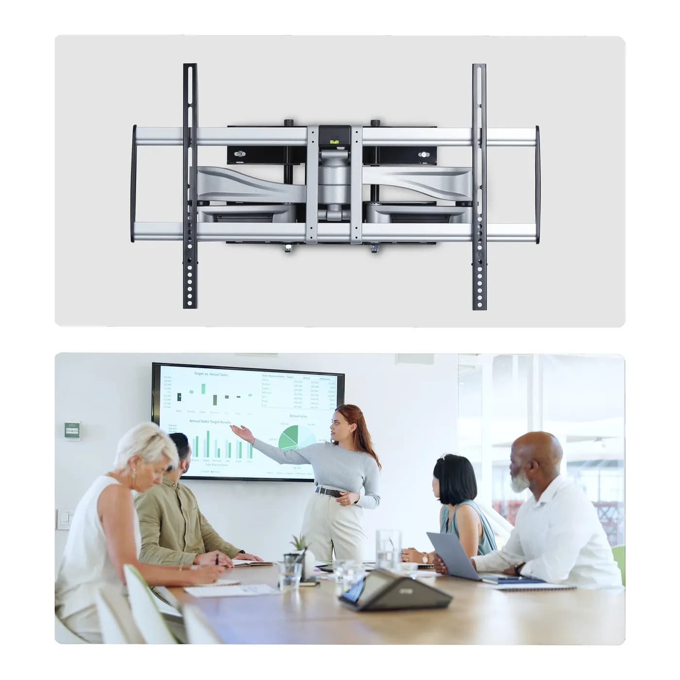 StarTech.com Soporte VESA de Pared de Servicio Pesado para TV Pantalla 7