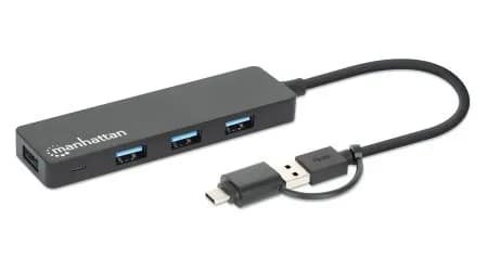 Manhattan 180863 base para laptop o replicador de puertos USB 3.2 Gen  4