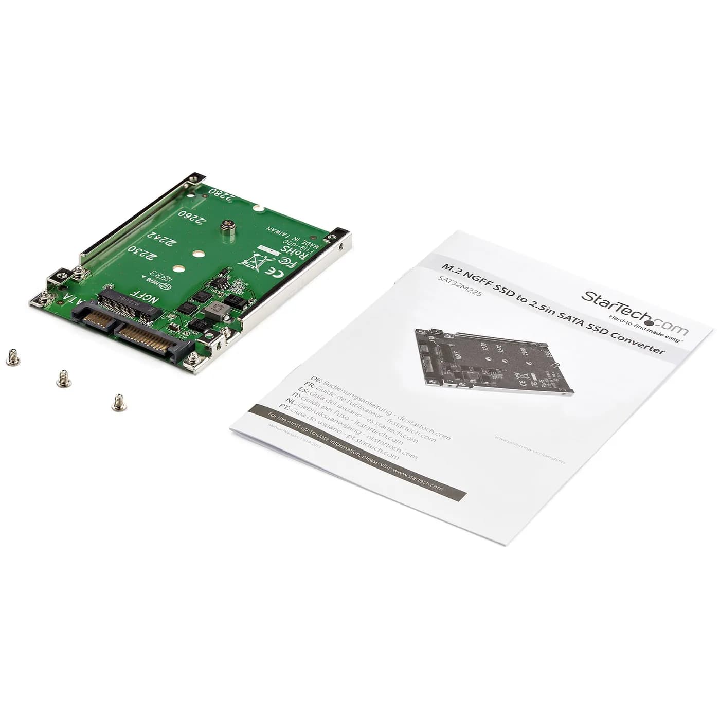 StarTech.com Adaptador de SSD SATA M.2 a SATA de 2.5" - Convertidor de 4