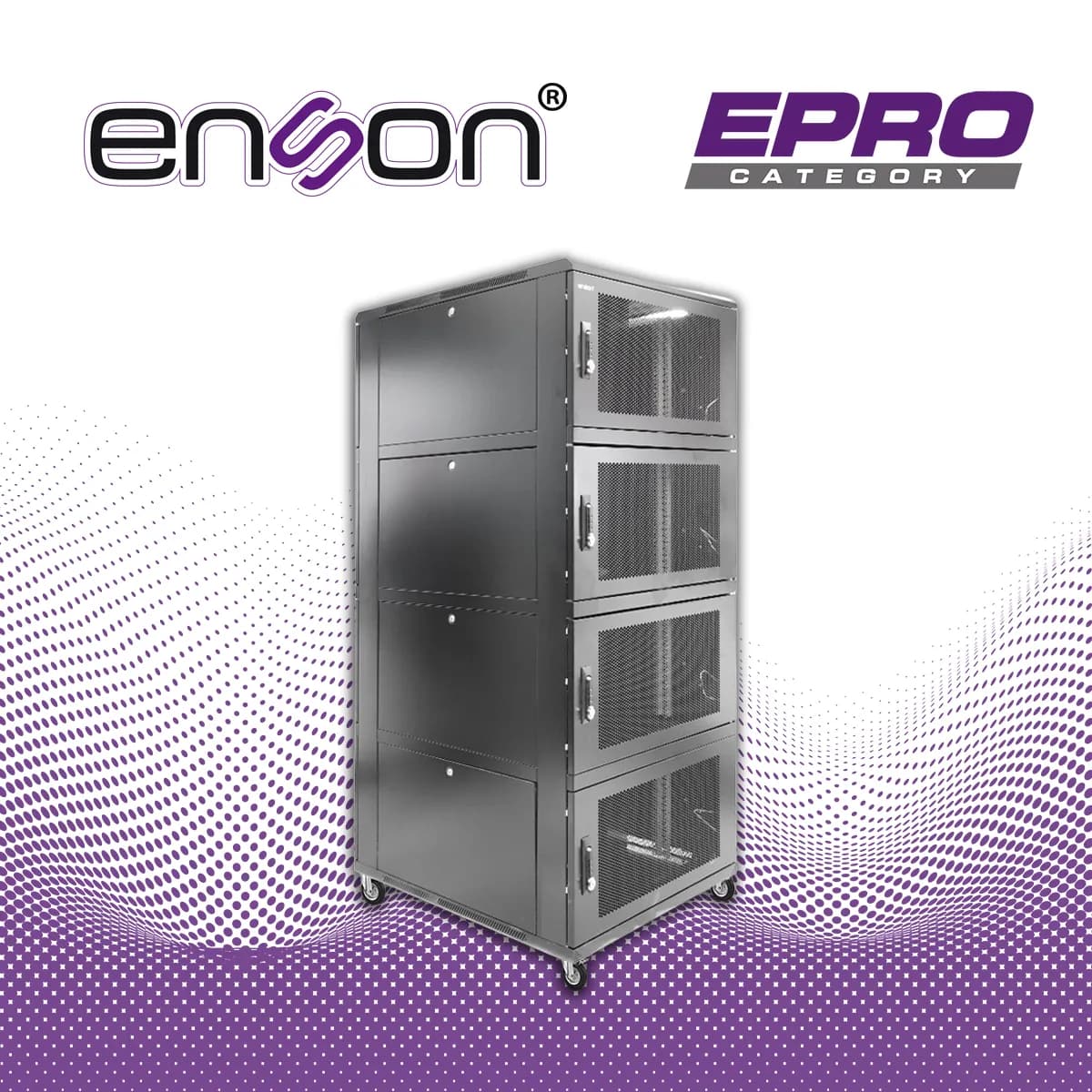 GABINETE DE PISO MODULAR DE ACERO ENSON ENS-RKGB42U8 / 36UR EN 4 MODUL 5
