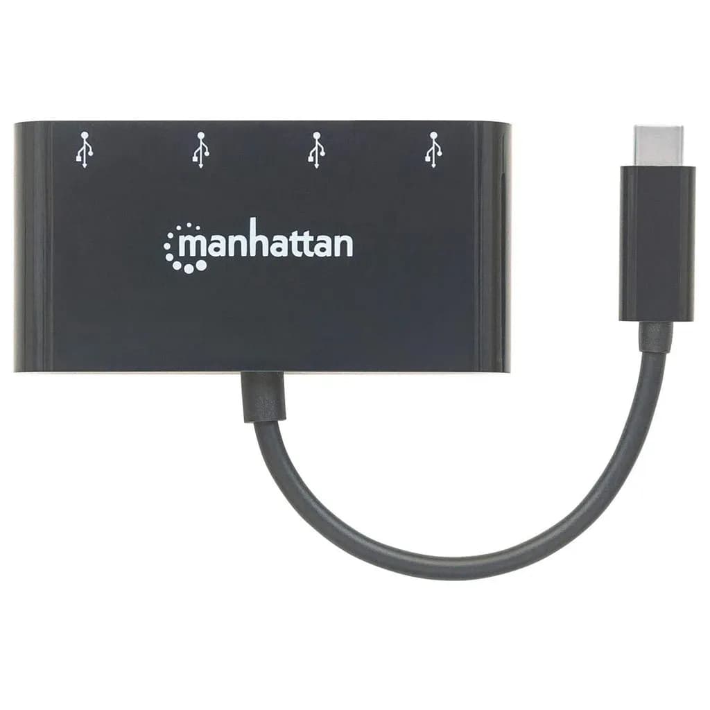Manhattan Hub USB-C 3.2 Gen 1 con 4 puertos USB-A 4