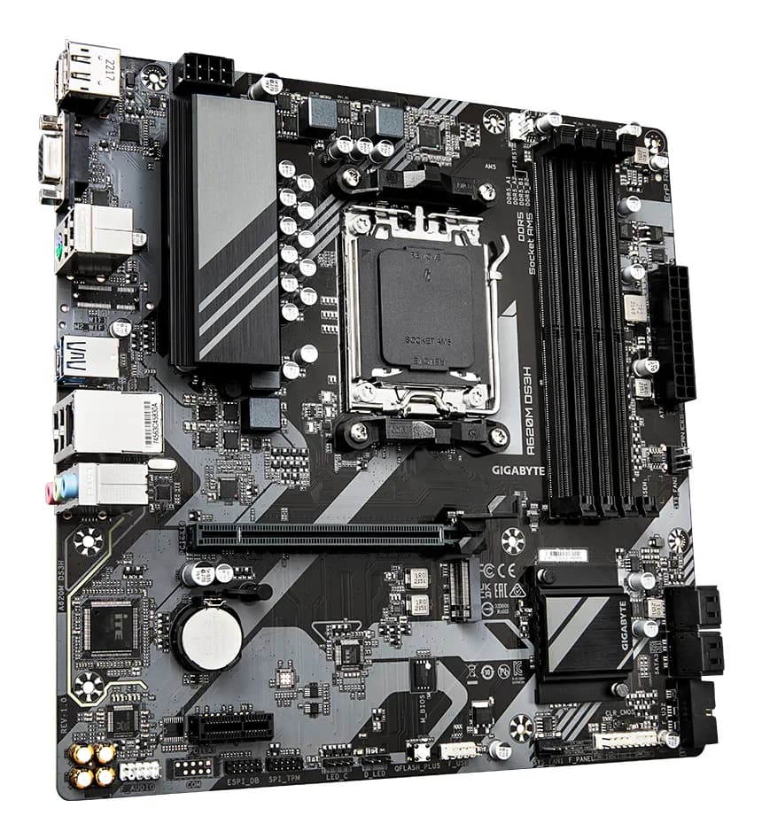 GIGABYTE A620M DS3H placa base AMD A620 Enchufe AM5 Micro ATX 3