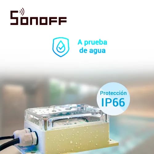 CARCAZA IP66 IMPERMEABLE COMPATIBLE CON EQUIPOS SONOFF BASIC, SONOFF R 3