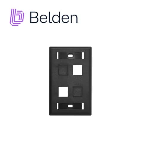 PLACA DE PARED (FACEPLATE) BELDEN AX104163 / KEYCONNECT / INTERIOR / N 2